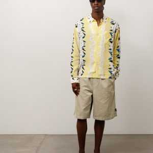 BAGGY TWILL CORD BEACH SHORT