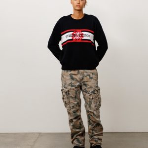 STRIPED HIBISCUS SWEATER