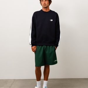 PANELED STRIPE CREW