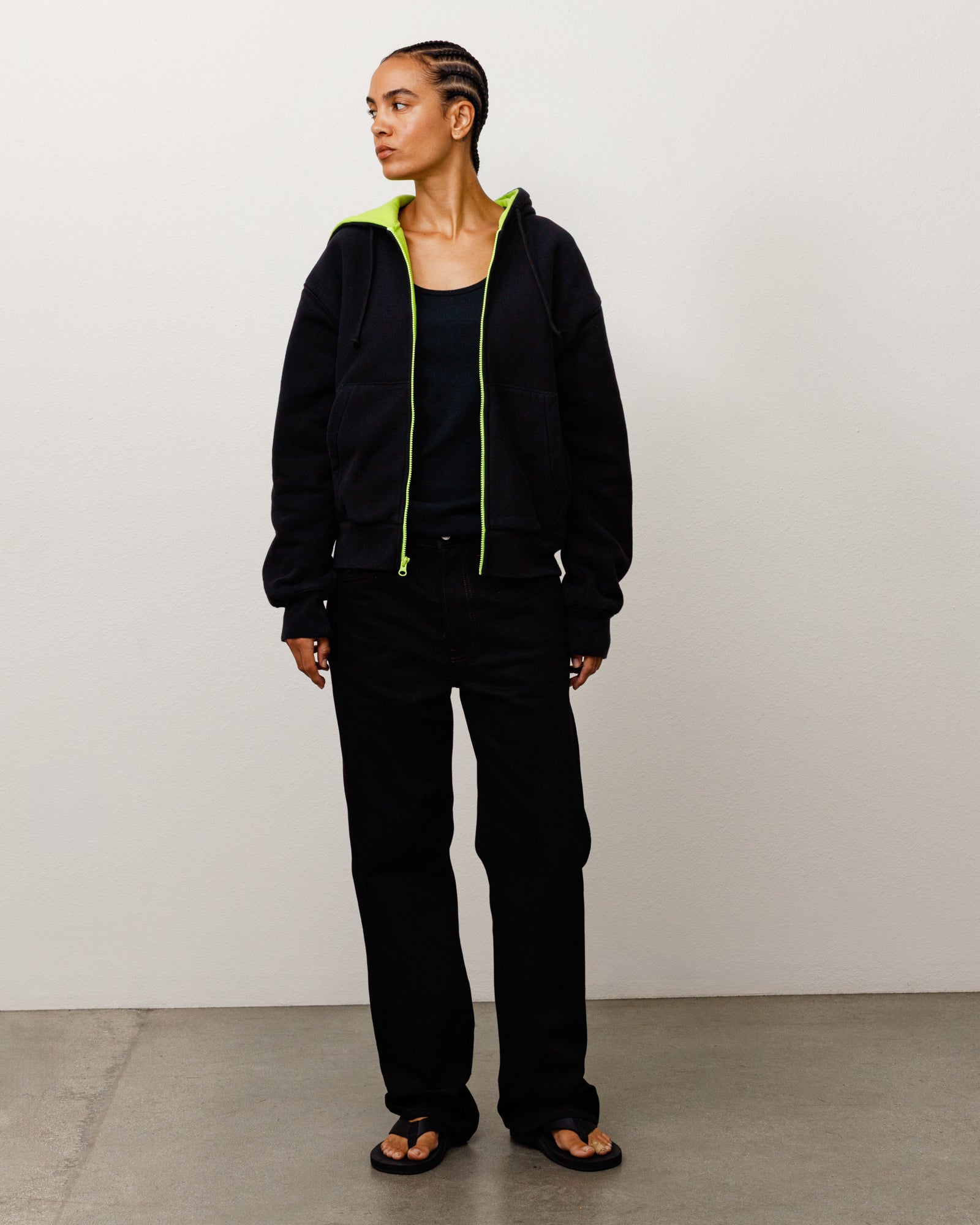 DOUBLE FACED ZIP HOODIE - Image 3