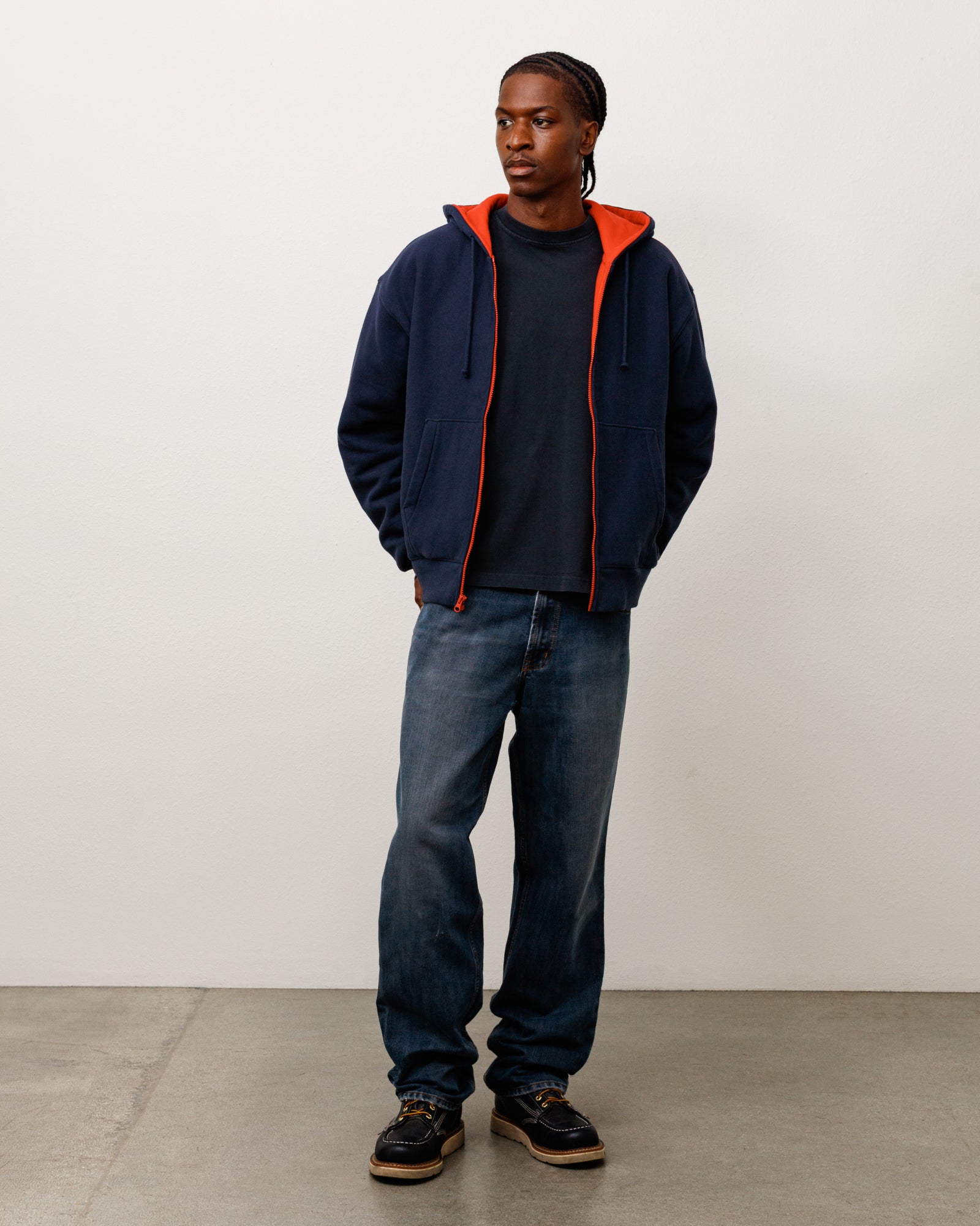 DOUBLE FACED ZIP HOODIE - Image 3