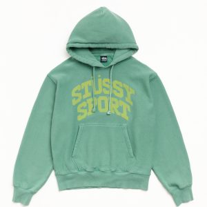 BLOCK SPORT HOODIE GARMENT DYED