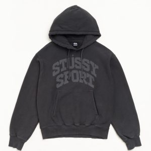 BLOCK SPORT HOODIE GARMENT DYED