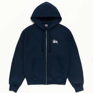 BASIC ST??SSY ZIP HOODIE